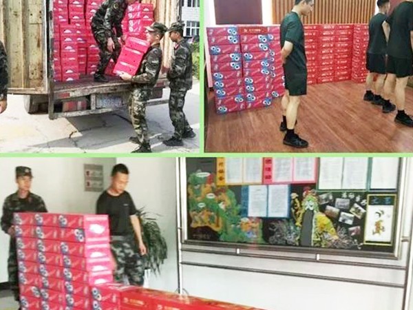 頂真飲品“八一”擁軍慰問活動，共敘濃濃軍民情！